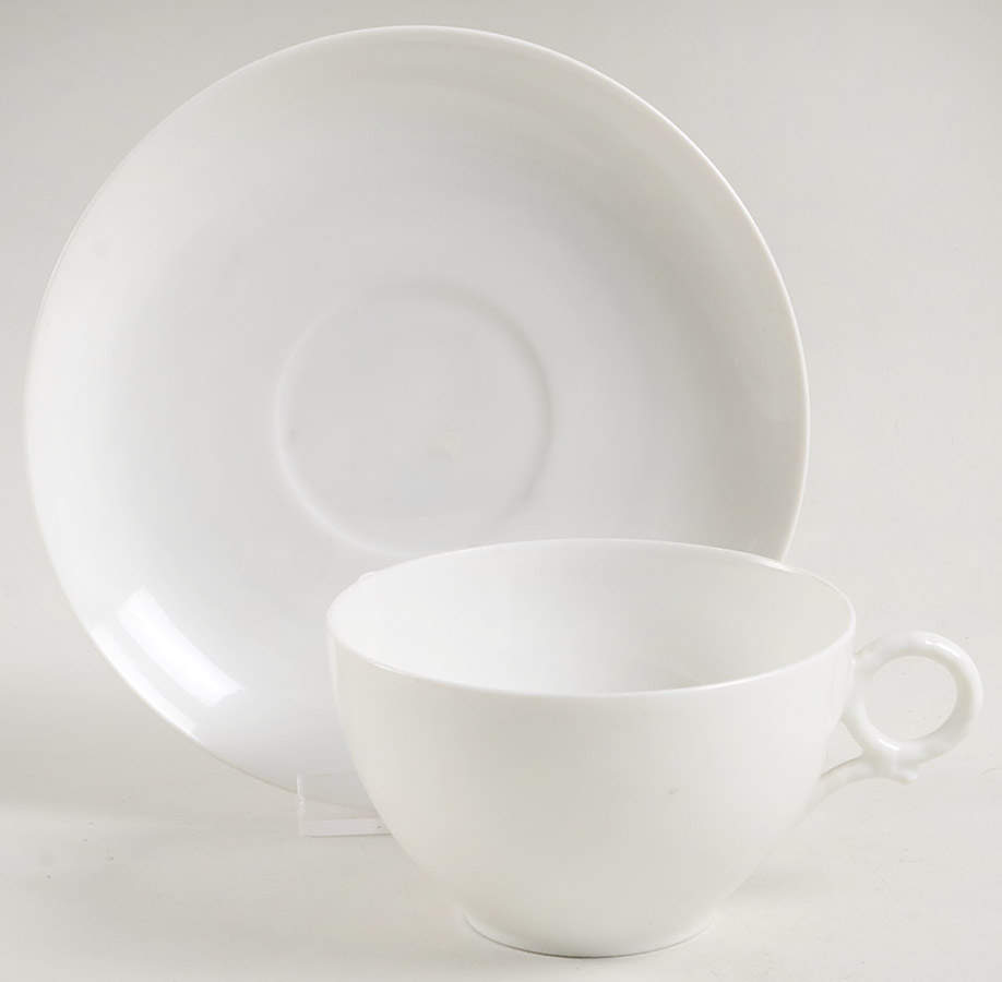 H20 Flat Cup & Saucer Set by Haviland-1