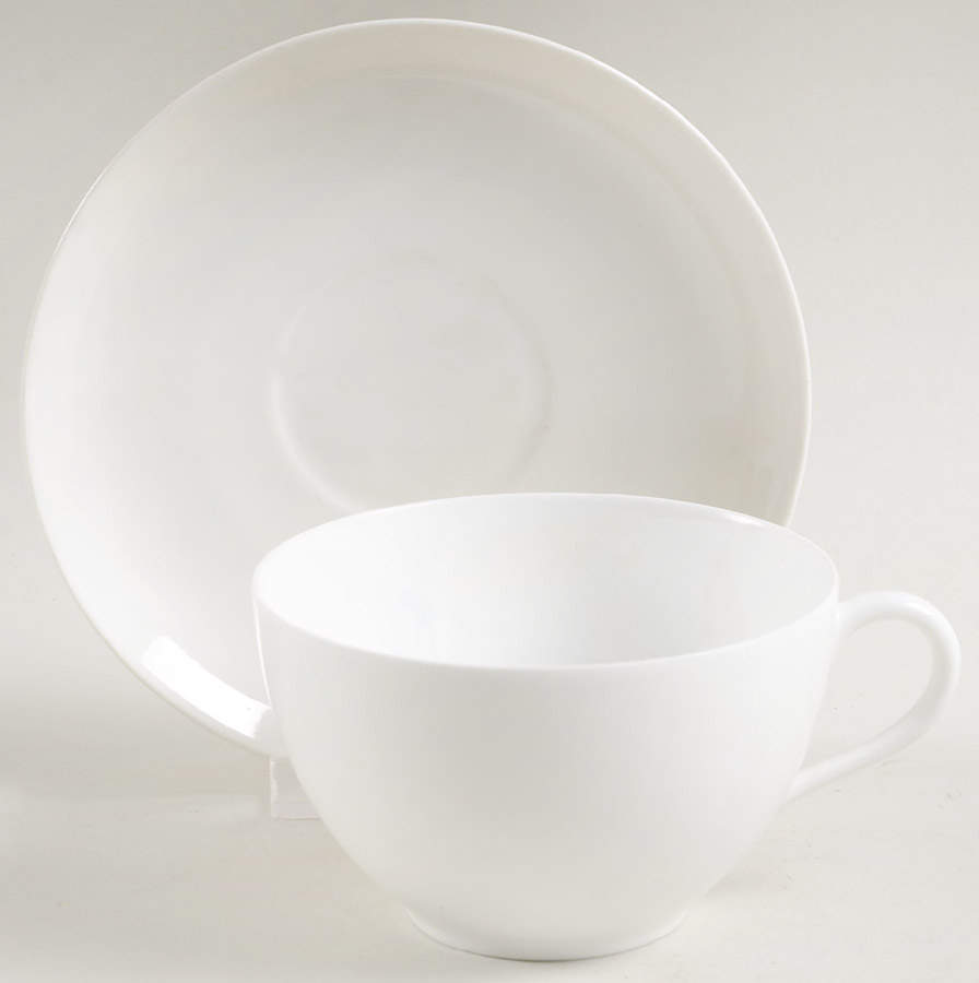 H20 Flat Cup & Saucer Set by Haviland-1