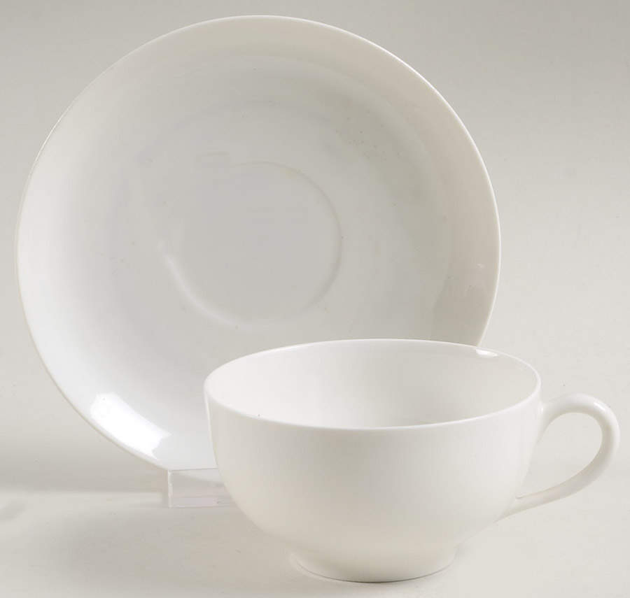 H20 Flat Cup & Saucer Set by Haviland-1