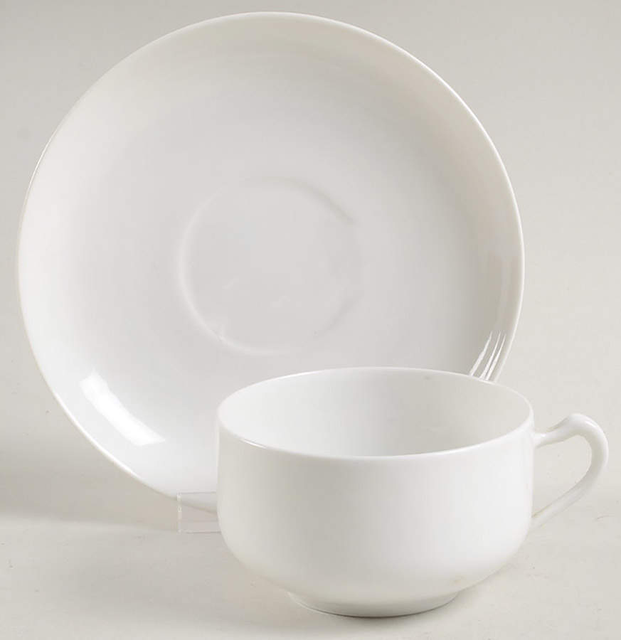 H20 Flat Cup & Saucer Set by Haviland-1
