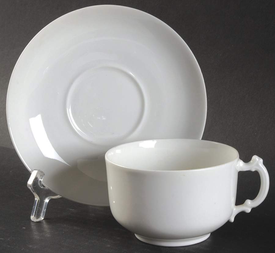 H20 Flat Cup & Saucer Set by Haviland-1