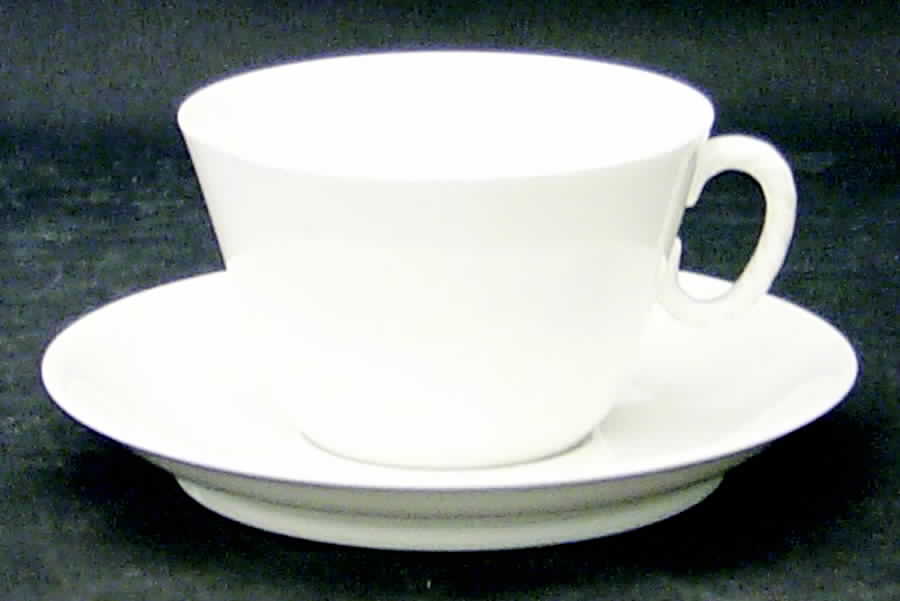 H20 Flat Cup & Saucer Set by Haviland-1