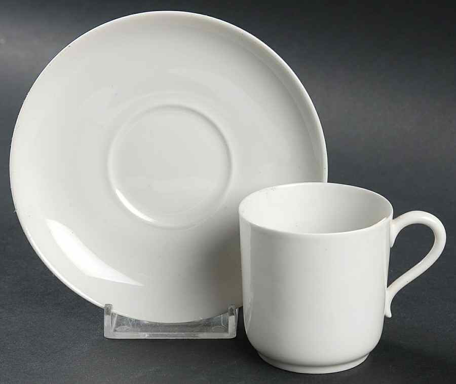 H20 Flat Demitasse Cup & Saucer Set by Haviland-1