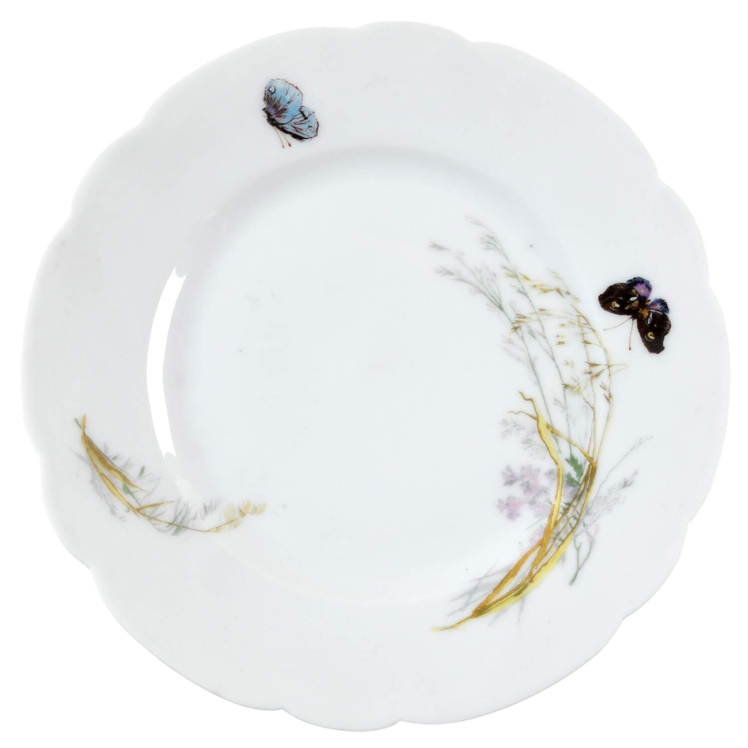 Meadow Visitors (Blank 4, No Trim) Salad Plate by Haviland-1