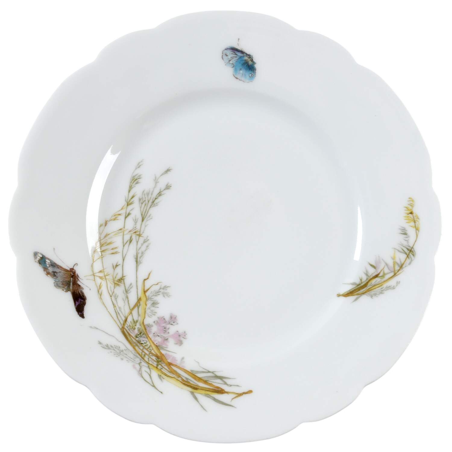 Meadow Visitors (Blank 4, No Trim) Salad Plate by Haviland-1
