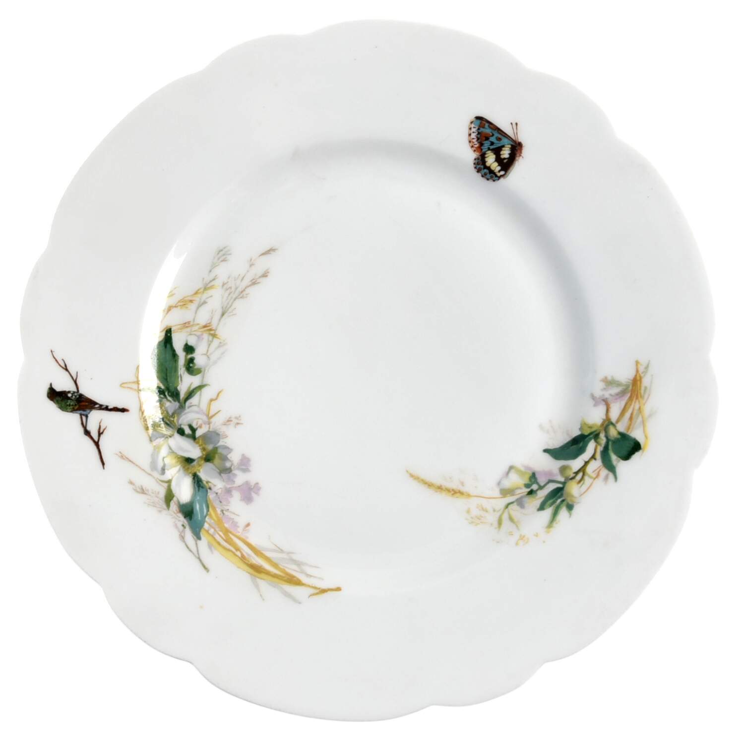 Meadow Visitors (Blank 4, No Trim) Luncheon Plate by Haviland-1