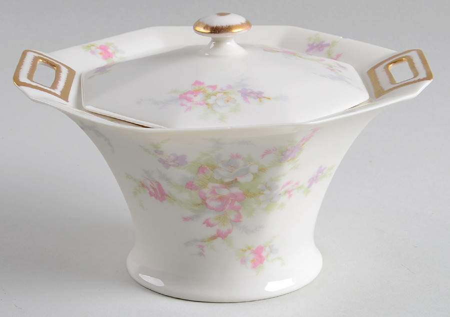 H257 Sugar Bowl & Lid by Haviland-1