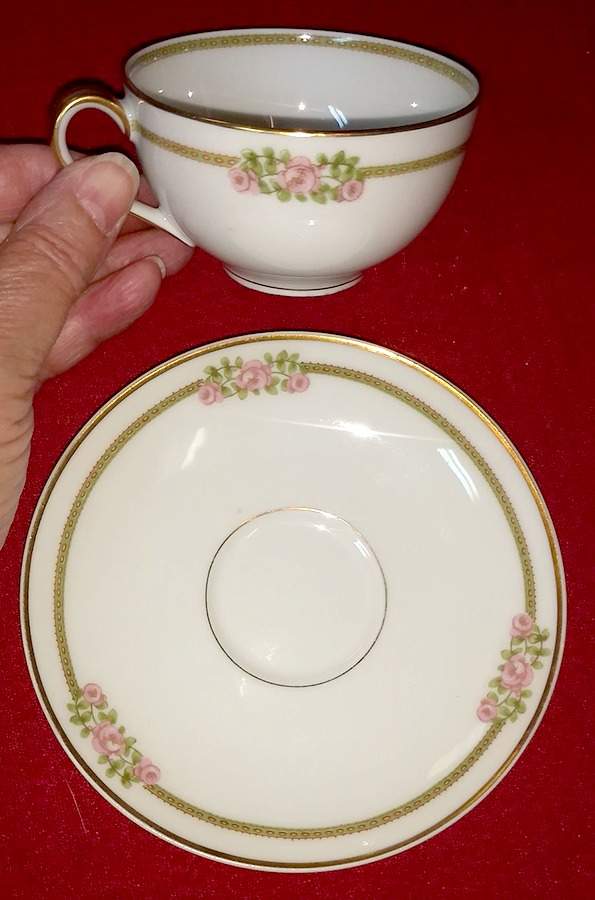 H282 Flat Cup & Saucer Set by Haviland-1