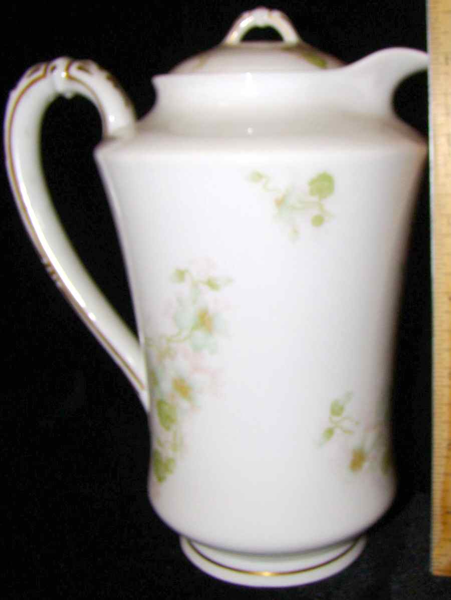 Schleiger 227-3 Chocolate Pot & Lid by Haviland-1