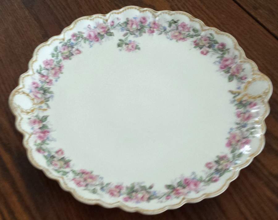 H319 Handled Cake Plate by Haviland-1