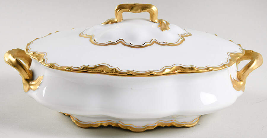 H345 Round Covered Vegetable by Haviland-1