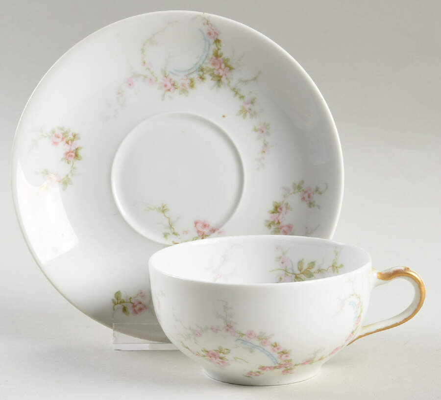 H365 Flat Cup & Saucer Set by Haviland-1