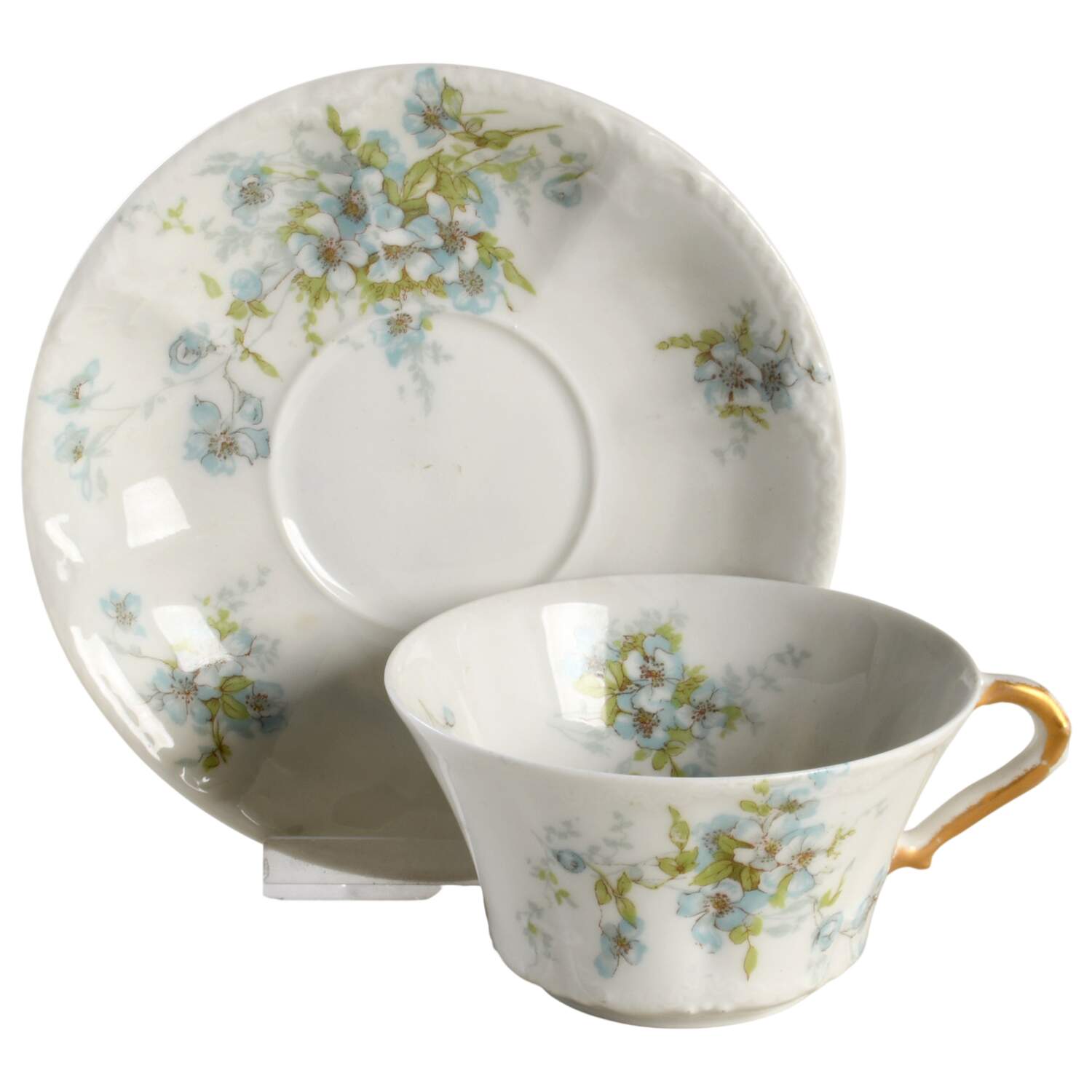Schleiger 162-7 Flat Cup & Saucer Set by Haviland-1