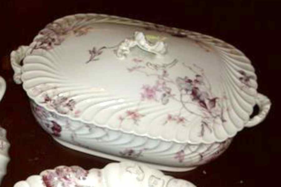 Schleiger 1152-16 Rectangular Covered Vegetable by Haviland-1
