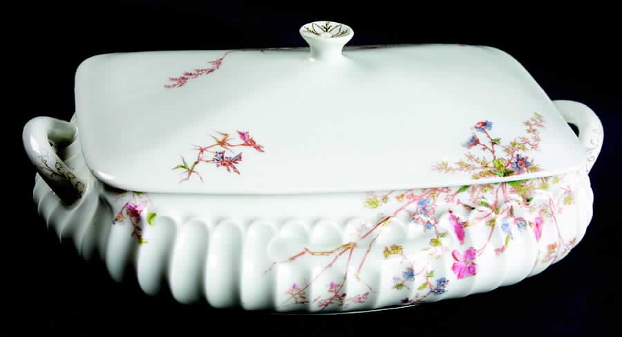 Schleiger 1157-6 Rectangular Covered Vegetable by Haviland-1