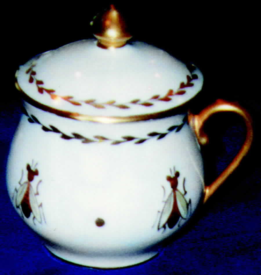 H423 2 Pc Pot de Creme w/Lid & Base by Haviland-1