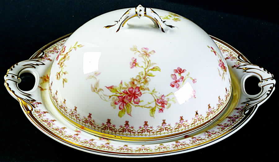 H440 Round Covered Butter by Haviland-1