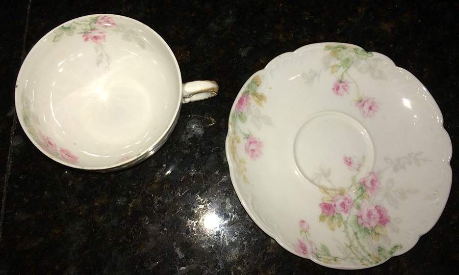 Schleiger 311-3 Flat Cup & Saucer Set by Haviland-1