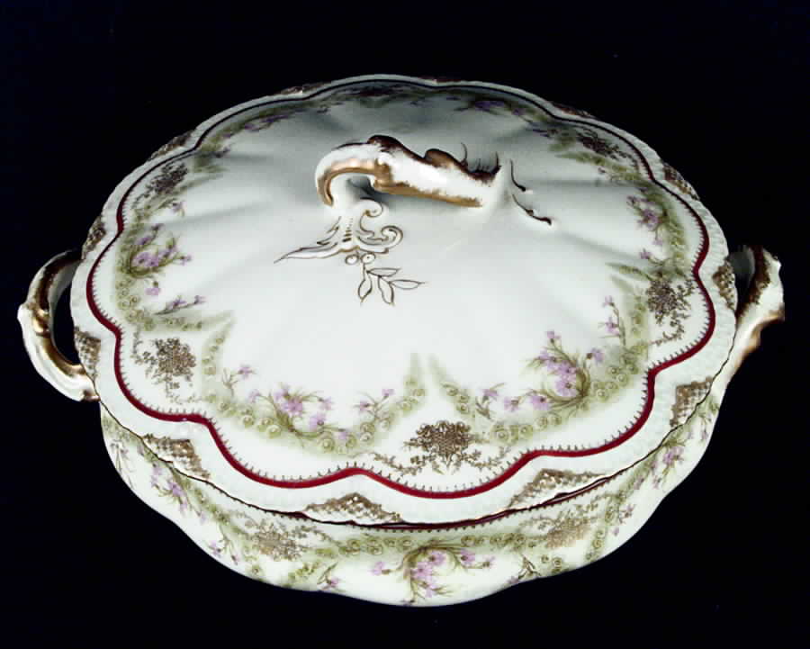 H473 Round Covered Vegetable by Haviland-1