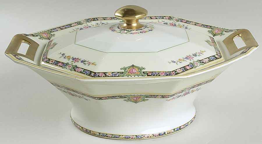H483 Round Covered Vegetable by Haviland-1