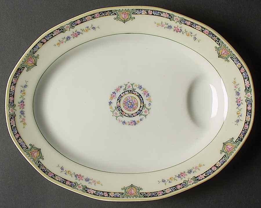 H483 11" Oval Serving Platter by Haviland-1