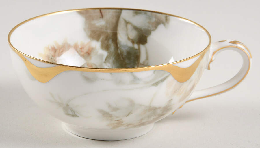 Flowers and Seeds (Blank 19) Flat Cup by Haviland-1