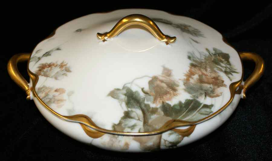 Flowers and Seeds (Blank 19) Round Covered Vegetable by Haviland-1