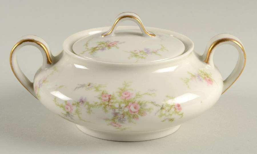 H504 Sugar Bowl & Lid by Haviland-1