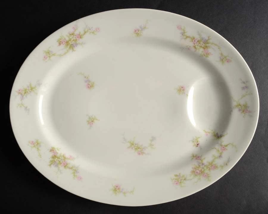 H504 13" Oval Serving Platter by Haviland-1