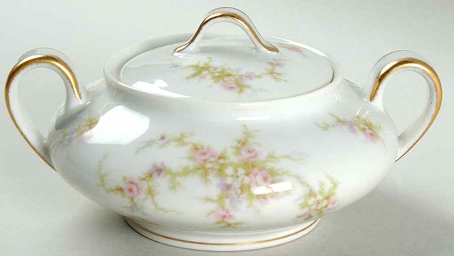 H504 Sugar Bowl & Lid by Haviland-1