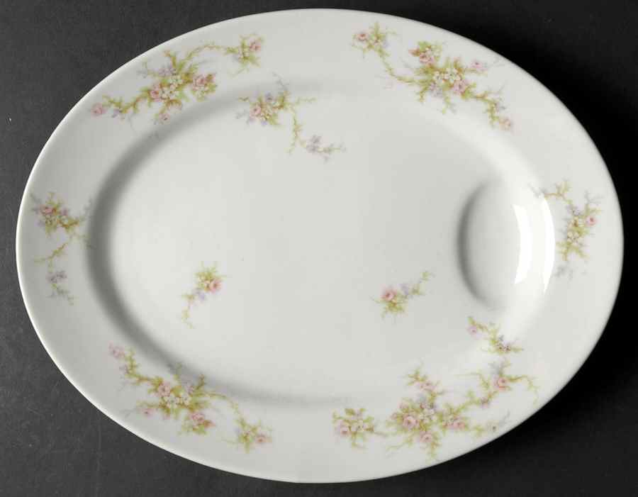 H504 11" Oval Serving Platter by Haviland-1