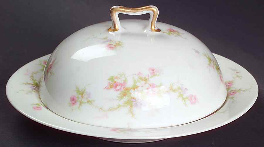 H504 Round Covered Butter by Haviland-1