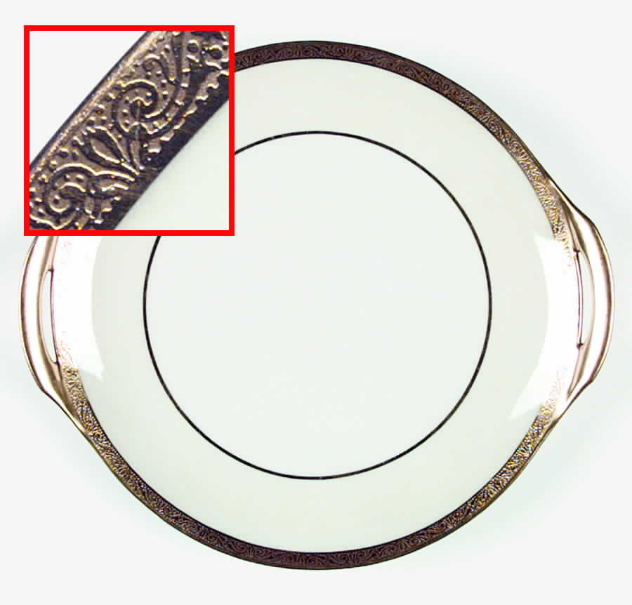 SCHLEIGER 1105-1 Handled Cake Plate by Haviland-1