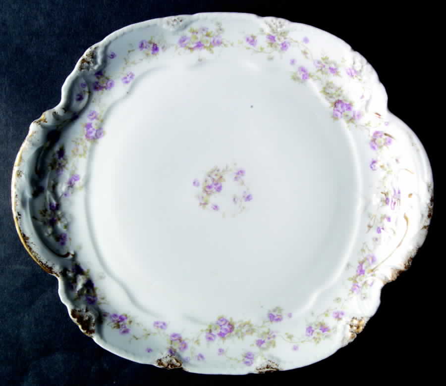 Schleiger 1246-3 Handled Cake Plate by Haviland-1