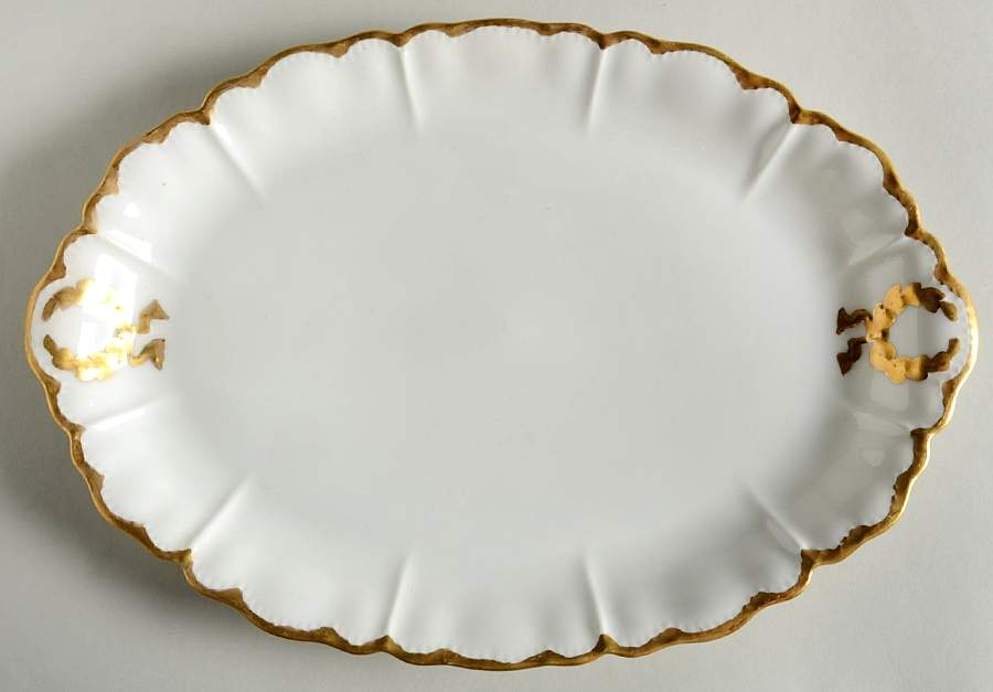 H522 12" Oval Serving Platter by Haviland-1