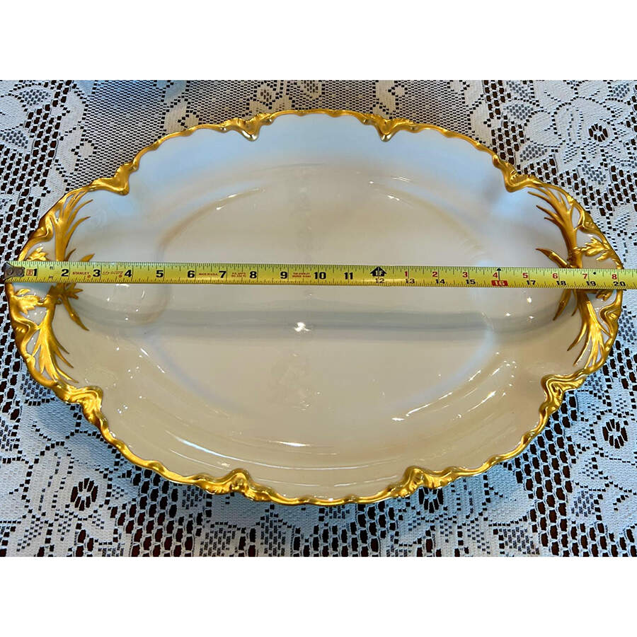 H526 20" Oval Serving Platter by Haviland-1