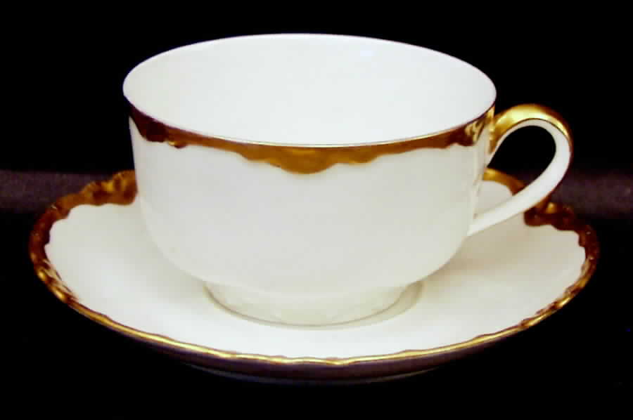 H526 Flat Cup & Saucer Set by Haviland-1