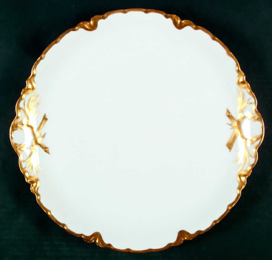 H526 12" Handled Chop Plate (Round Platter) by Haviland-1