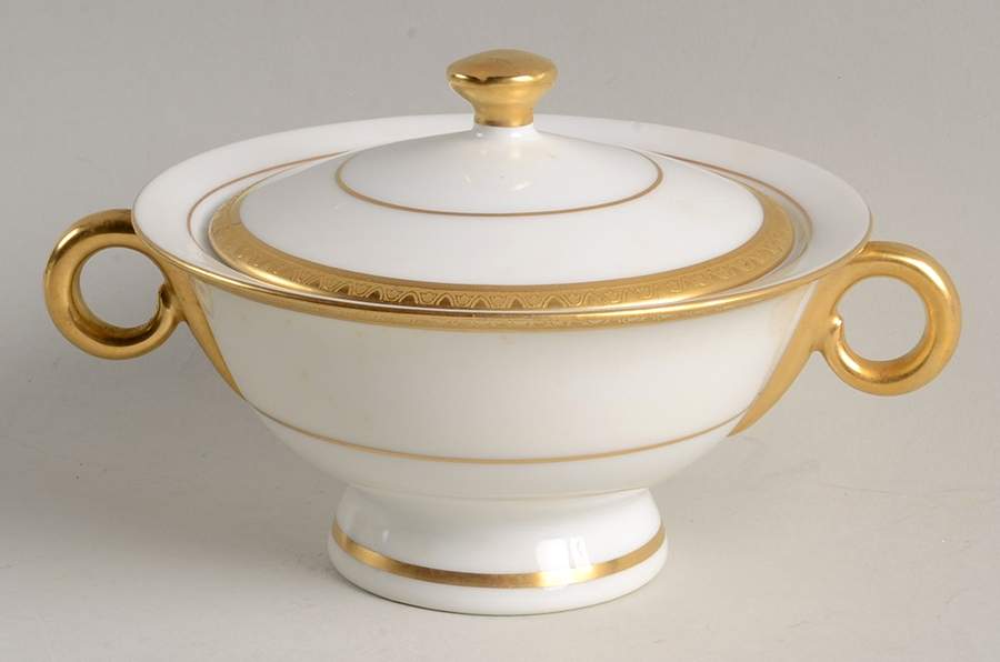 H563 Sugar Bowl & Lid by Haviland-1