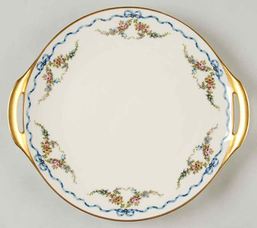 H6 Handled Cake Plate by Haviland-1