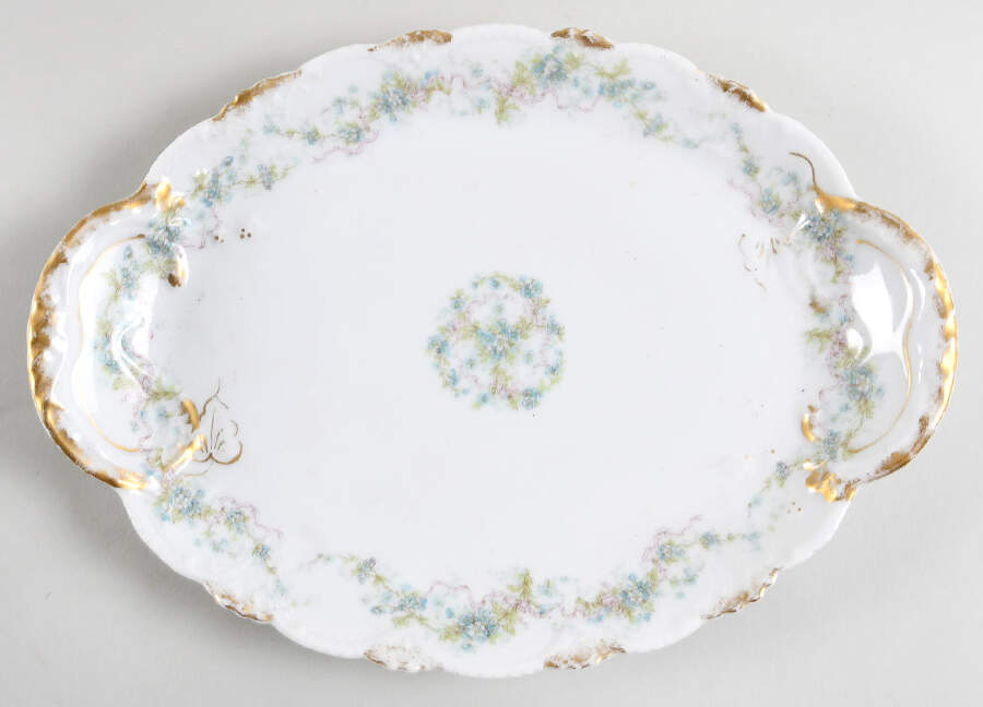 H61 11" Oval Serving Platter by Haviland-1