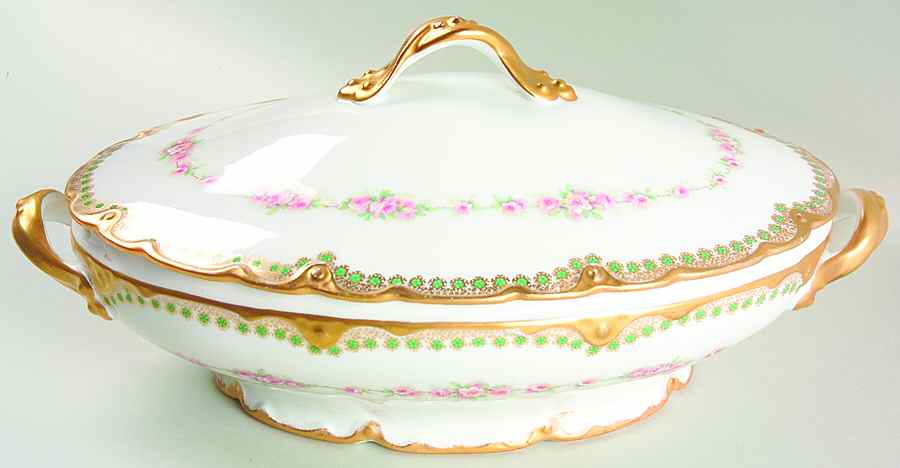 Schleiger 856-3 Oval Covered Vegetable by Haviland-1