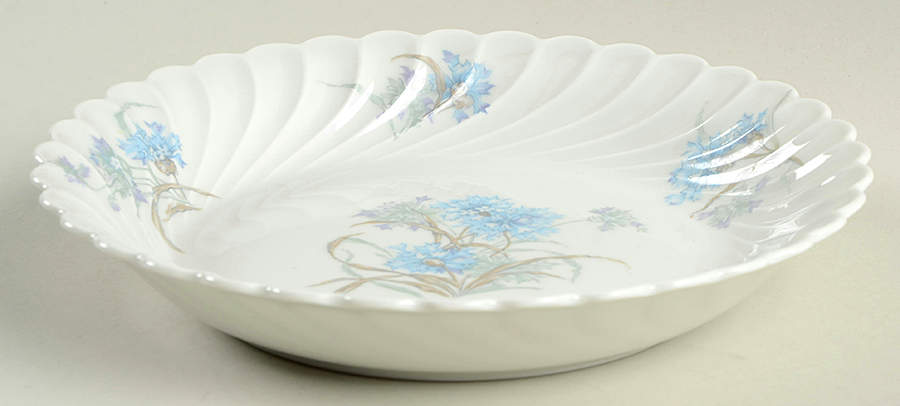 Bergere (Blue Flowers, No Verge Line) Coupe Soup Bowl by Haviland-1