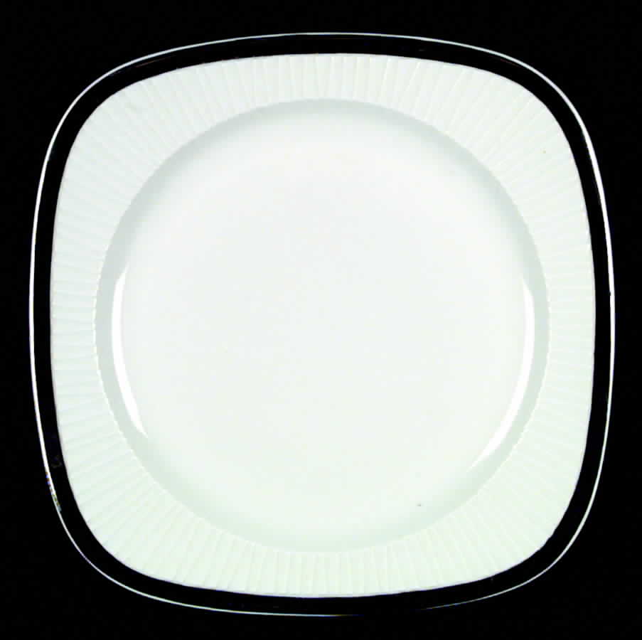 Bande Platine Dinner Plate by Haviland-1