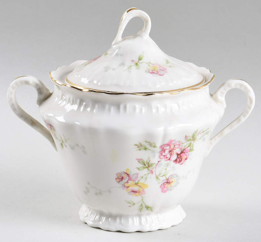 H96 (American) Sugar Bowl & Lid by Haviland-1