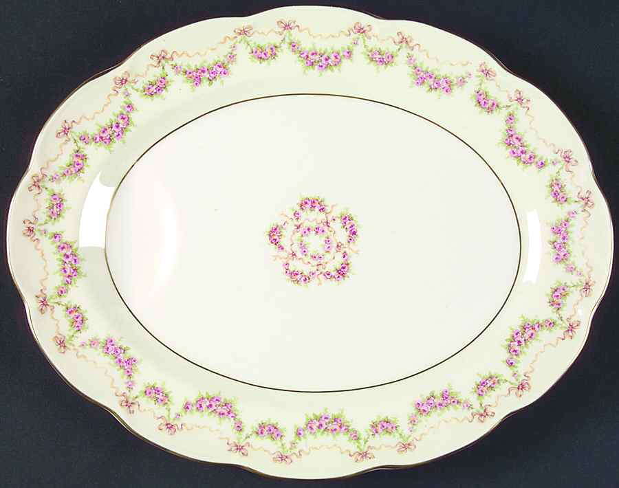 Hamilton 11" Oval Serving Platter by Haviland-1