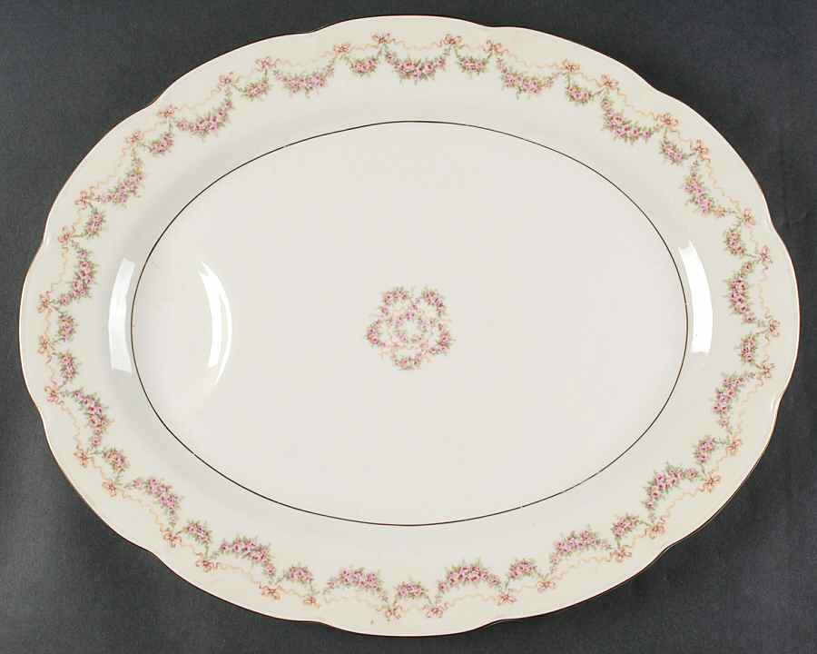 Hamilton 16" Oval Serving Platter by Haviland-1