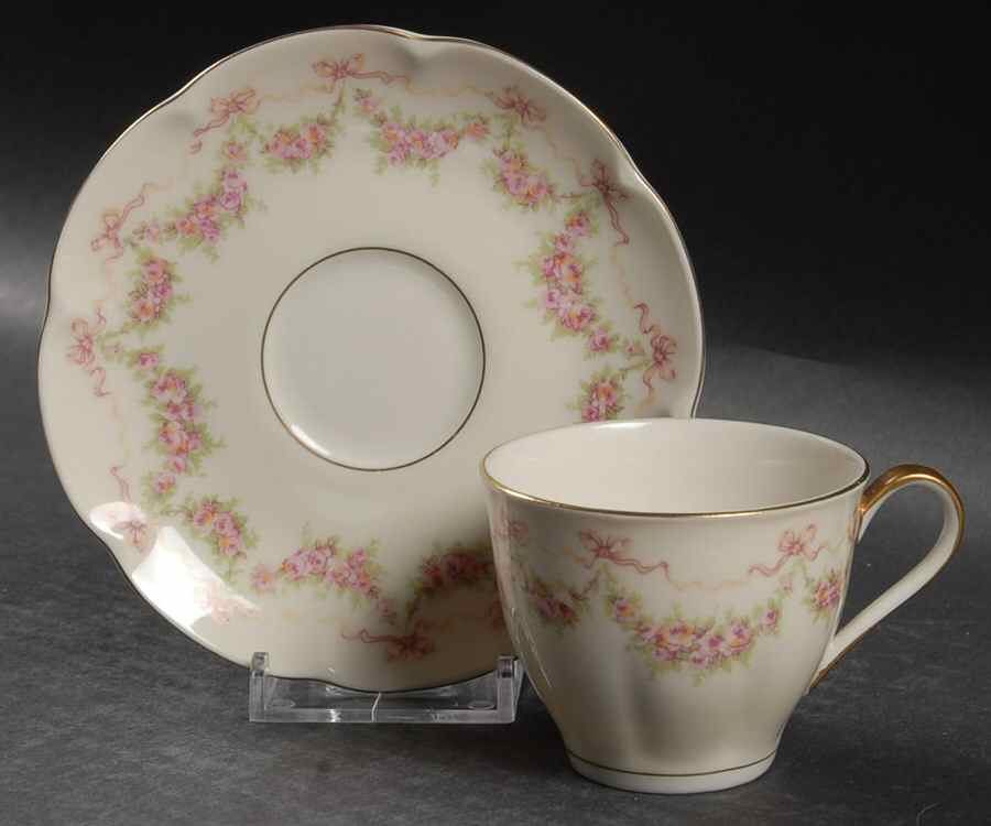 Hamilton Flat Demitasse Cup & Saucer Set by Haviland-1