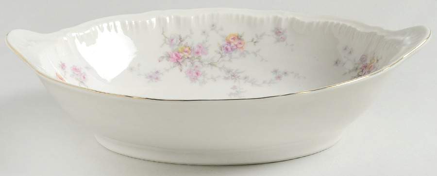 Helene 10" Oval Vegetable Bowl by Haviland-1