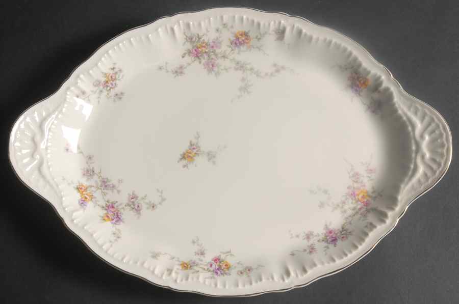 Helene 14" Oval Serving Platter by Haviland-1